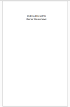 Hukum perikatan