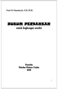 HUKUM PERBANKAN untuk lingkungan sendiri