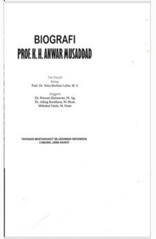 Prof. KH. Anwar Musaddad