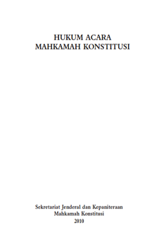 HUKUM ACARA MAHKAMAH KONSTITUSI